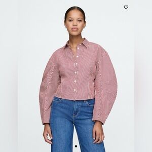 NWOT GAP barrel sleeve cotton shirt